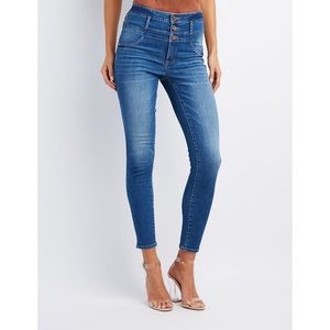 Refuge Hi-Waist Skinny Jeans - Indigo